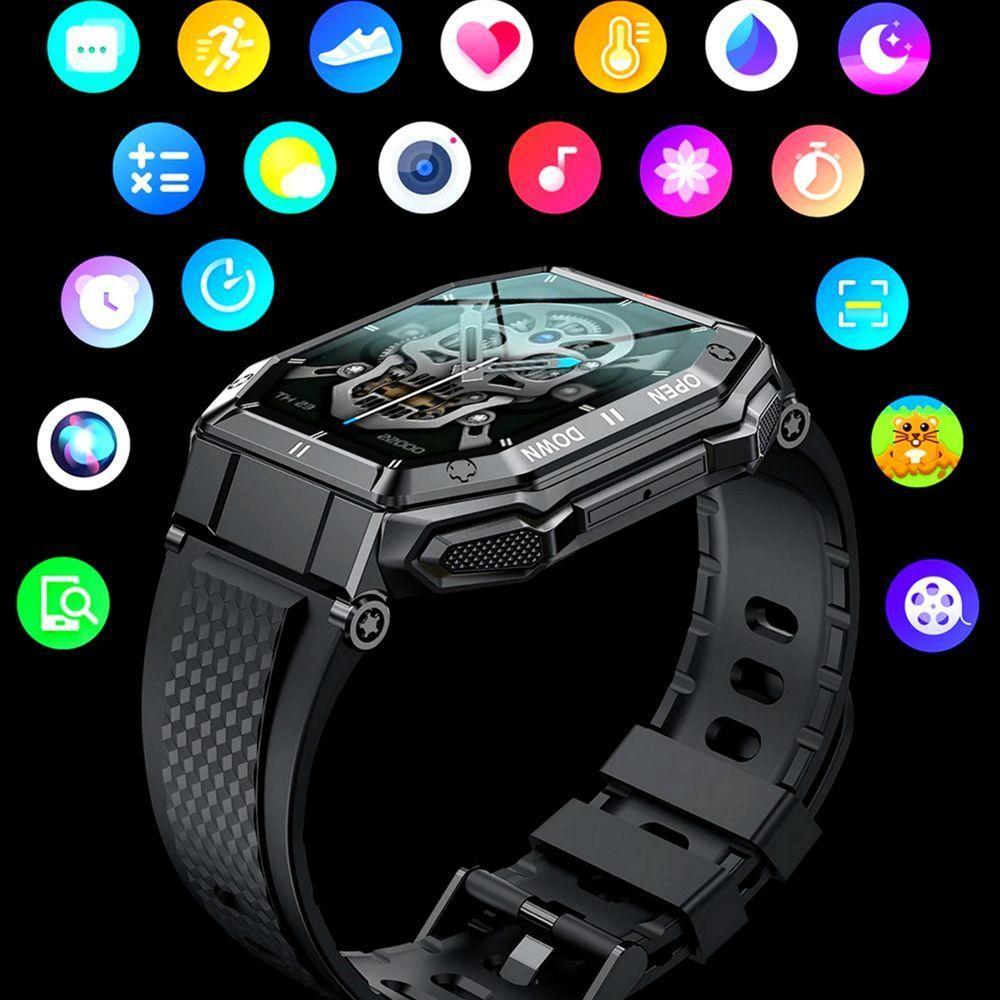 Relógio Inteligente Chamada Bluetooth 5atm A Prova D'água - 2