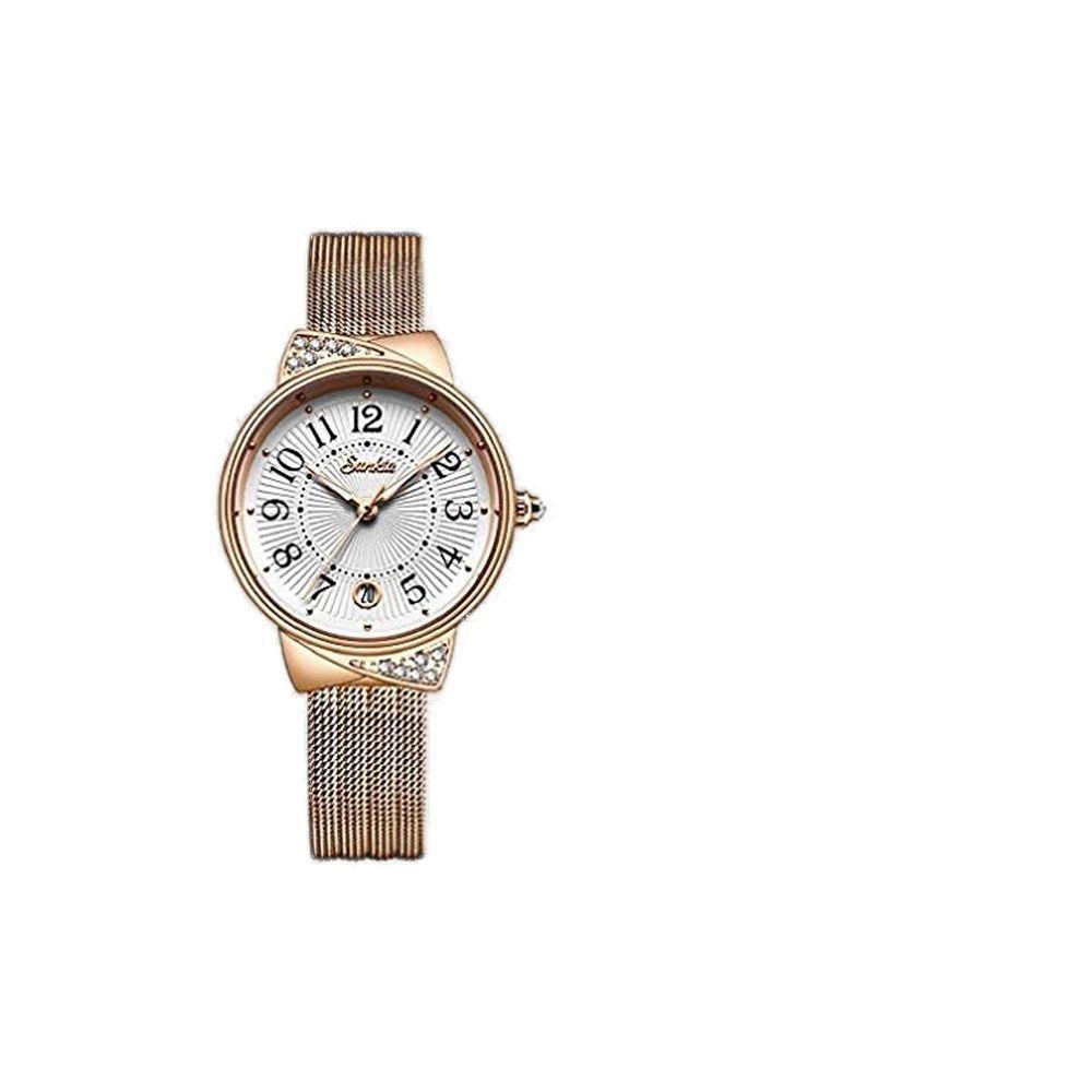Relogio De Pulso Feminino Sunkta à Prova D' Água Cristal De - 1