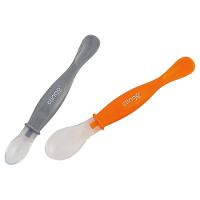 Kit Colheres Silicone Com Ponta Dupla 2 Unidades - Clingo - 2
