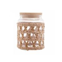 Porta Mantimentos Redondo Em Vidro Com Sisal Wolff 750ml - 1