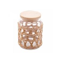 Porta Mantimentos Redondo Em Vidro Com Sisal Wolff 750ml - 7