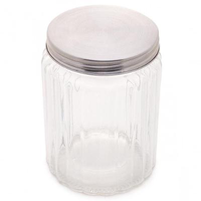 Pote Porta Tempero De Vidro Tampa De Inox 500 Ml - Lyor