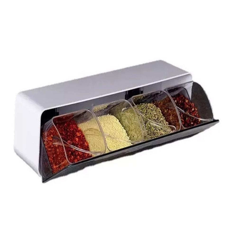 Porta Condimentos Gaveta 4 Divisórias De Parede Cozinha - 2