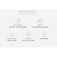 Travesseiro Molas Cervical MN2101 c/ Capa Percal 200 Fios p/ Fronha 50x70 (50x70) - Duoflex - 5