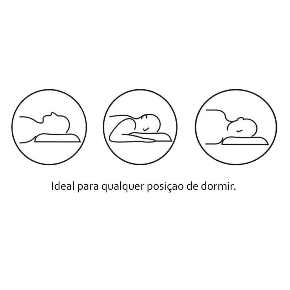 Travesseiro Látex Sleep Flocos  p/Fronha 50x70 (65x45x15) - Castor - 3