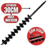 Broca Espiral Duplo 800x100mm C/ Lâmina De Vídia E Alongador - 1