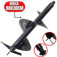 Broca Helicoidal 80x30cm Para Perfurador De Solo Com Ponta - 1