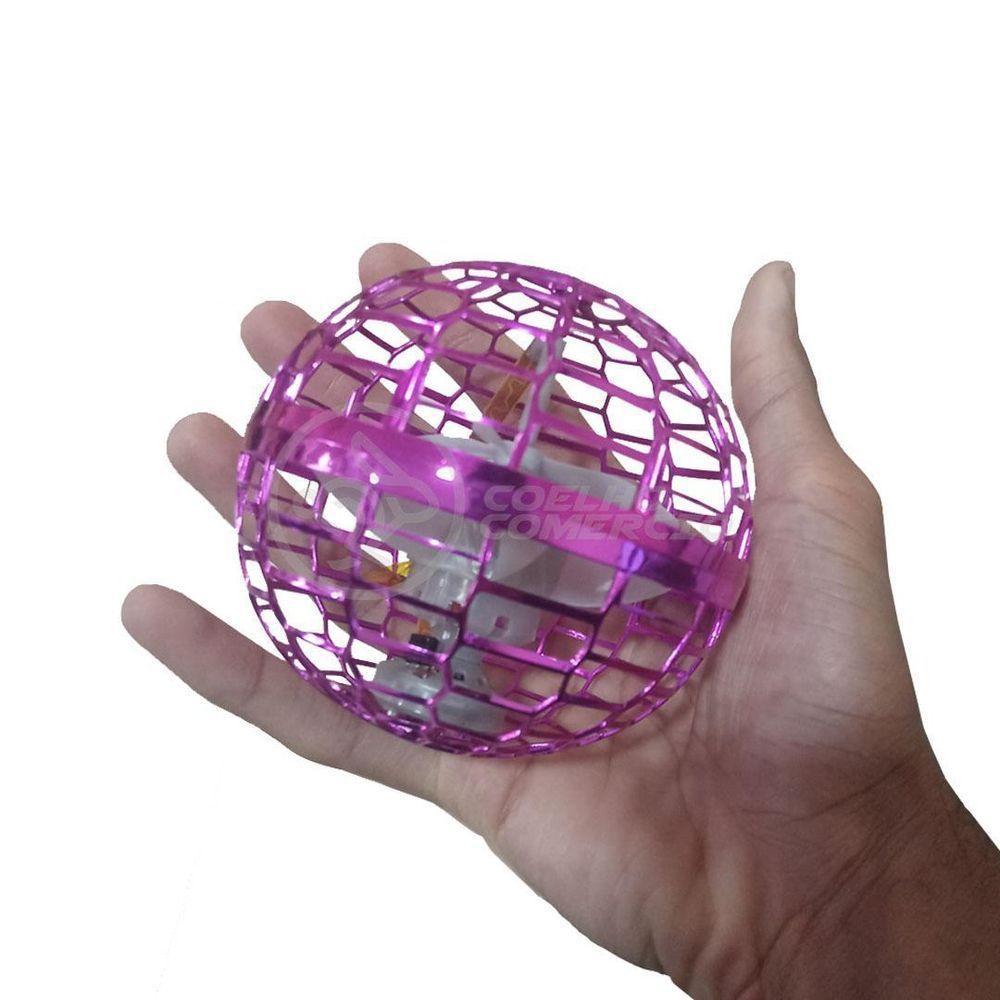 Bola Spinner Voadora Led Divertido Boomerang Drone Rosa - 4