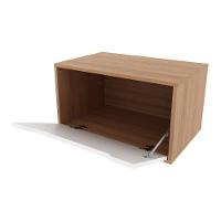 Gabinete Banheiro Suspenso 60cm Com 1 Porta Multimóveis Cr10123 Amêndoa-branco Amêndoa-branco