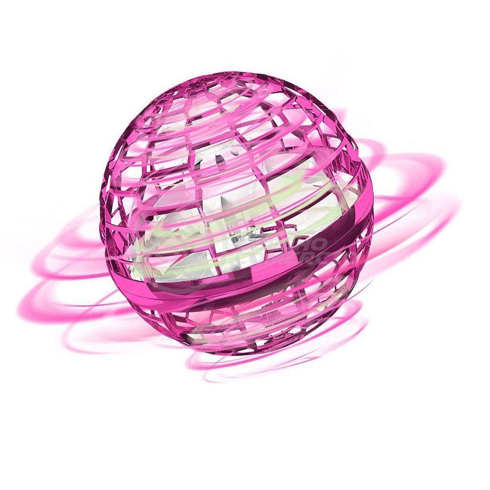 Bola Spinner Voadora Led Divertido Boomerang Drone Rosa - 3