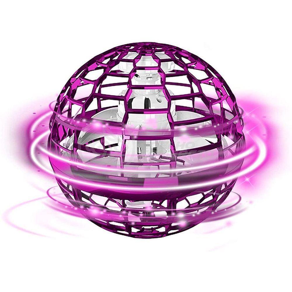 Bola Spinner Voadora Led Divertido Boomerang Drone Rosa - 4