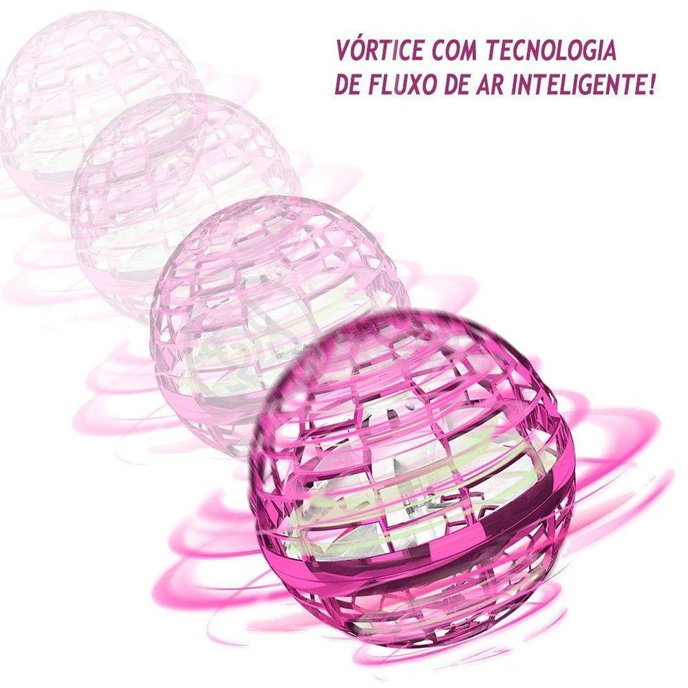 Bola Spinner Voadora Led Divertido Boomerang Drone Rosa - 6