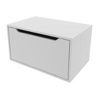 Gabinete Banheiro Suspenso 60cm Com 1 Porta Multimóveis Cr10123 Branco Branco - 2