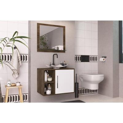 Conjunto De Banheiro Completo Elite: Balcão, Painel E Cuba