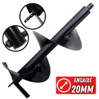 Broca Grande Para Perfurador De Solo 80x30cm Com Bitola - 1