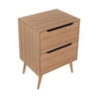 Gabinete Banheiro 60cm 2 Gavetas Retrô Multimóveis Cr10119 Amêndoa Amêndoa - 2