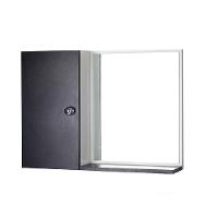 Armário de Banheiro com Espelho Preto e Branco - 1