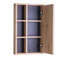 Armário para Banheiro com Espelho Milano Carvalho e Grafite - 3