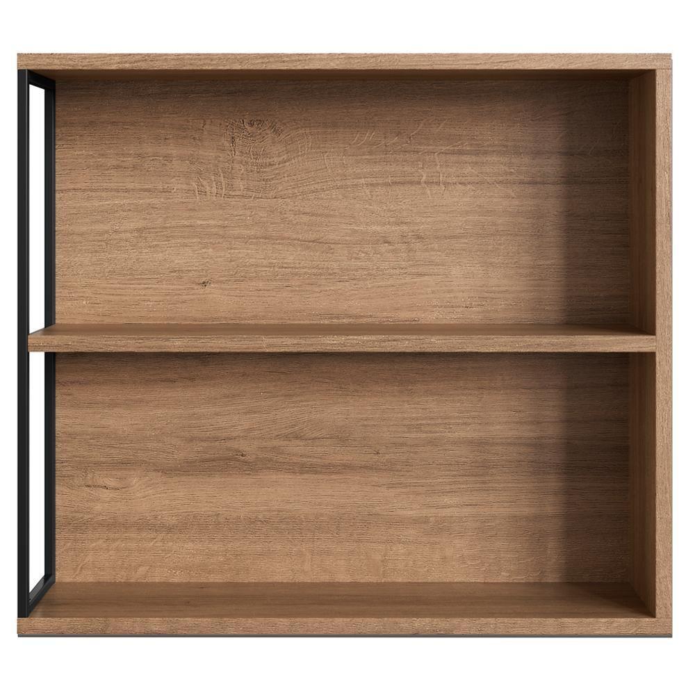 Armario Para Banheiro 60 Cm Com Espelho Preto Mell P1015 Pp Preto Mell - 5