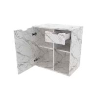 Balcão p/ Banheiro Suspenso BN3605 1 Porta 1 Gaveta cor Branco - Tecno Mobili - 5