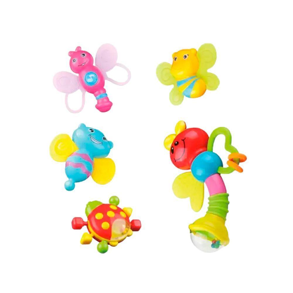 Bichinhos Chocalhos Com 5 Figuraspura Diversão - 2