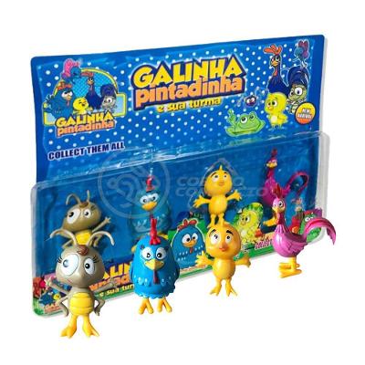 Cartela 4 Bonecos Infantil Galinha Pintadinha E Sua Turma