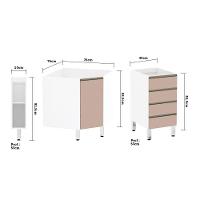 Gabinete Para Banheiro Com Gaveteiro Suprema Branco - 5