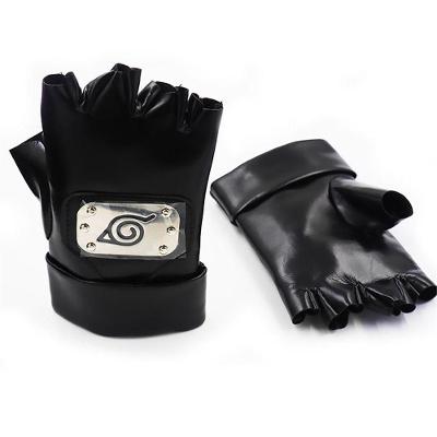 Luvas De Couro Kakashi Hatake Sensei Ninja Copia Naruto Nº9