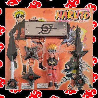 Kit Naruto Shippuden + 1 Bandana + 2 Shuriken Ninja +2 Kunai