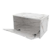 Gabinete Banheiro Suspenso 60cm Com 1 Porta Multimóveis Cr10123 Mármore Branco Mármore Branco - 3