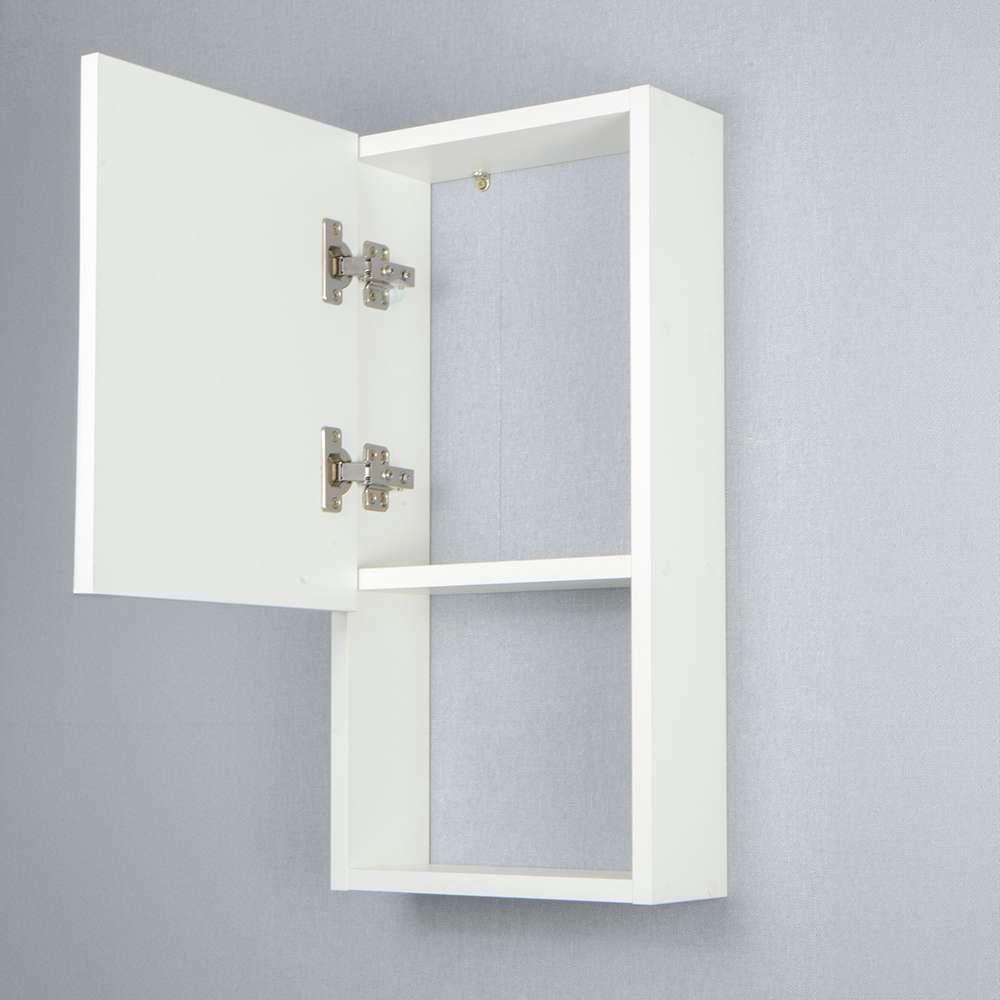 Armário Para Banheiro Com Espelho Mênfis Branco 27cm - 2