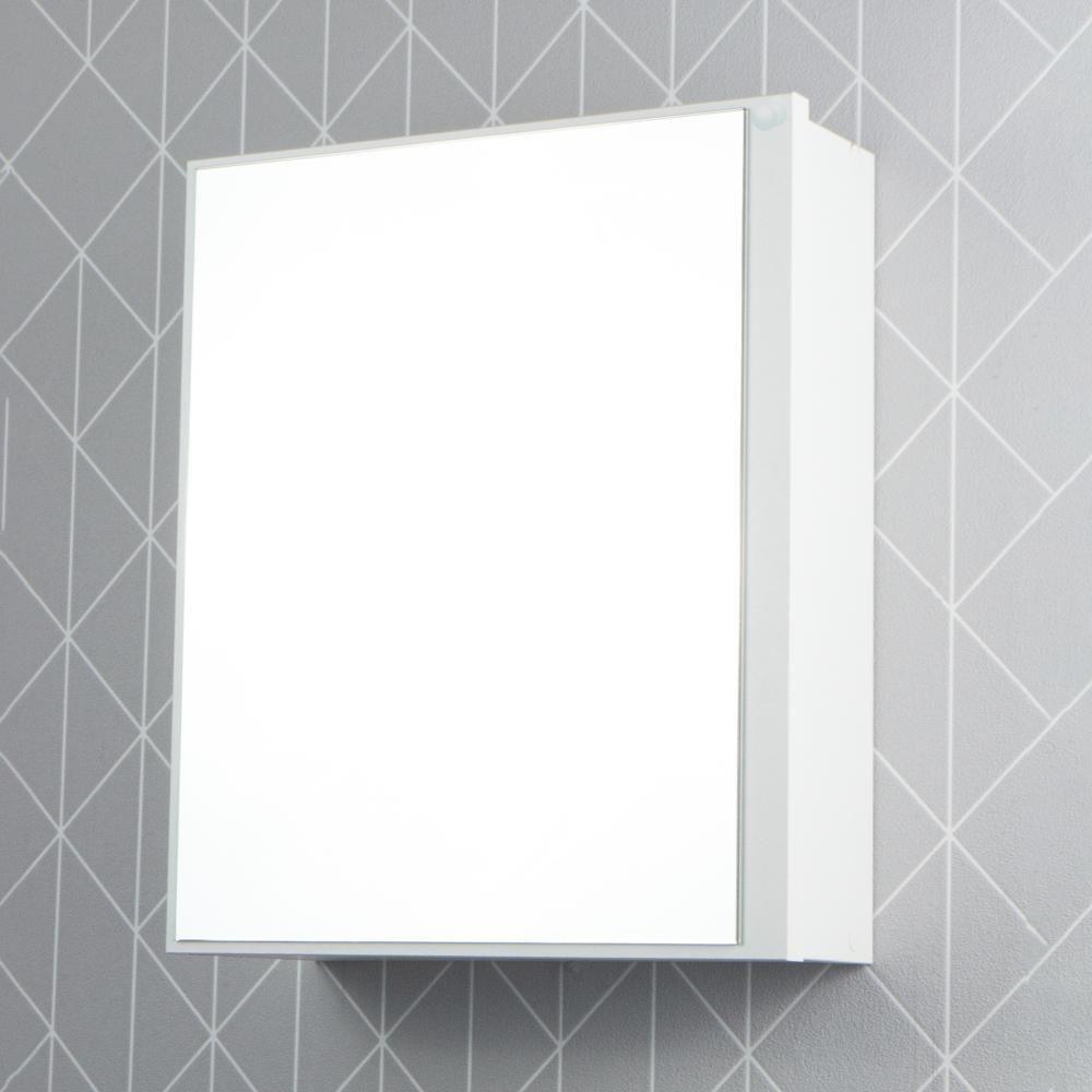 Armário Para Banheiro Com Espelho Cairo Branco 26cm - 1