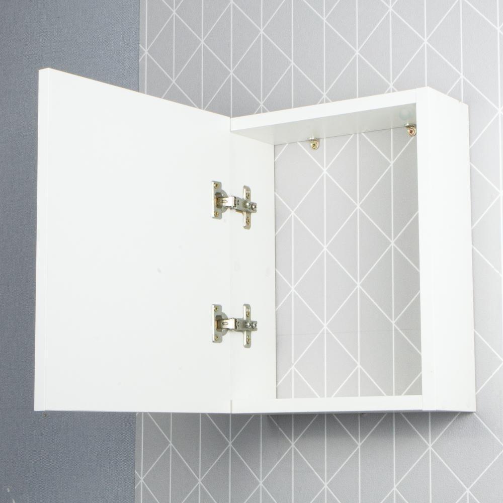 Armário Para Banheiro Com Espelho Cairo Branco 26cm - 3