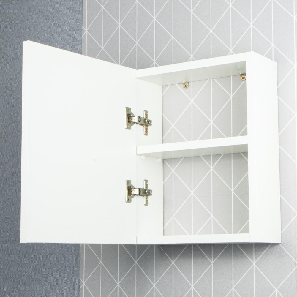 Armário Para Banheiro Com Espelho Cairo Branco 26cm - 5