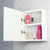 Armário Para Banheiro Com Espelho Cairo Branco 26cm - 2