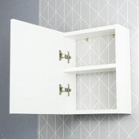 Armário Para Banheiro Com Espelho Cairo Branco 26cm - 5