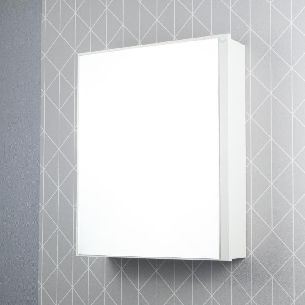 Armário Para Banheiro Com Espelho Luxor Branco 34cm - 1