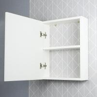 Armário Para Banheiro Com Espelho Luxor Branco 34cm - 2