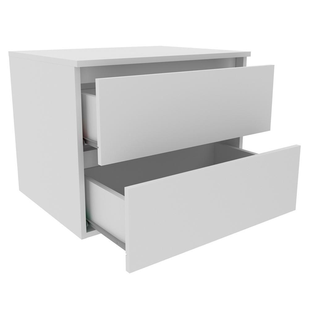 Conjunto Para Banheiro Com Cuba E Espelho Bn8 Branco - 4