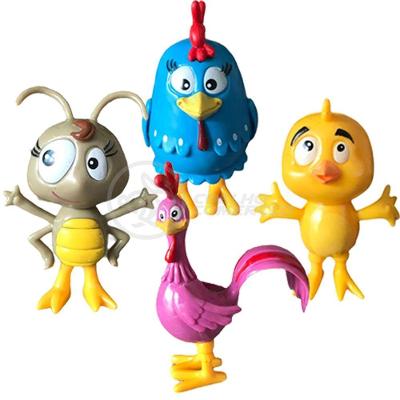 Cartela 4 Bonecos Infantil Galinha Pintadinha E Sua Turma