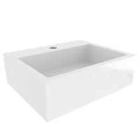 Conj Banheiro Gabinete 60cm Com Cuba E Espelho Nogal Amêndoa - 6