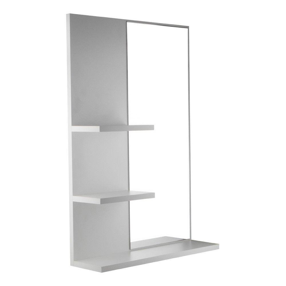 Armário Para Banheiro Com Espelho Liege B Branco 68Cm - 3