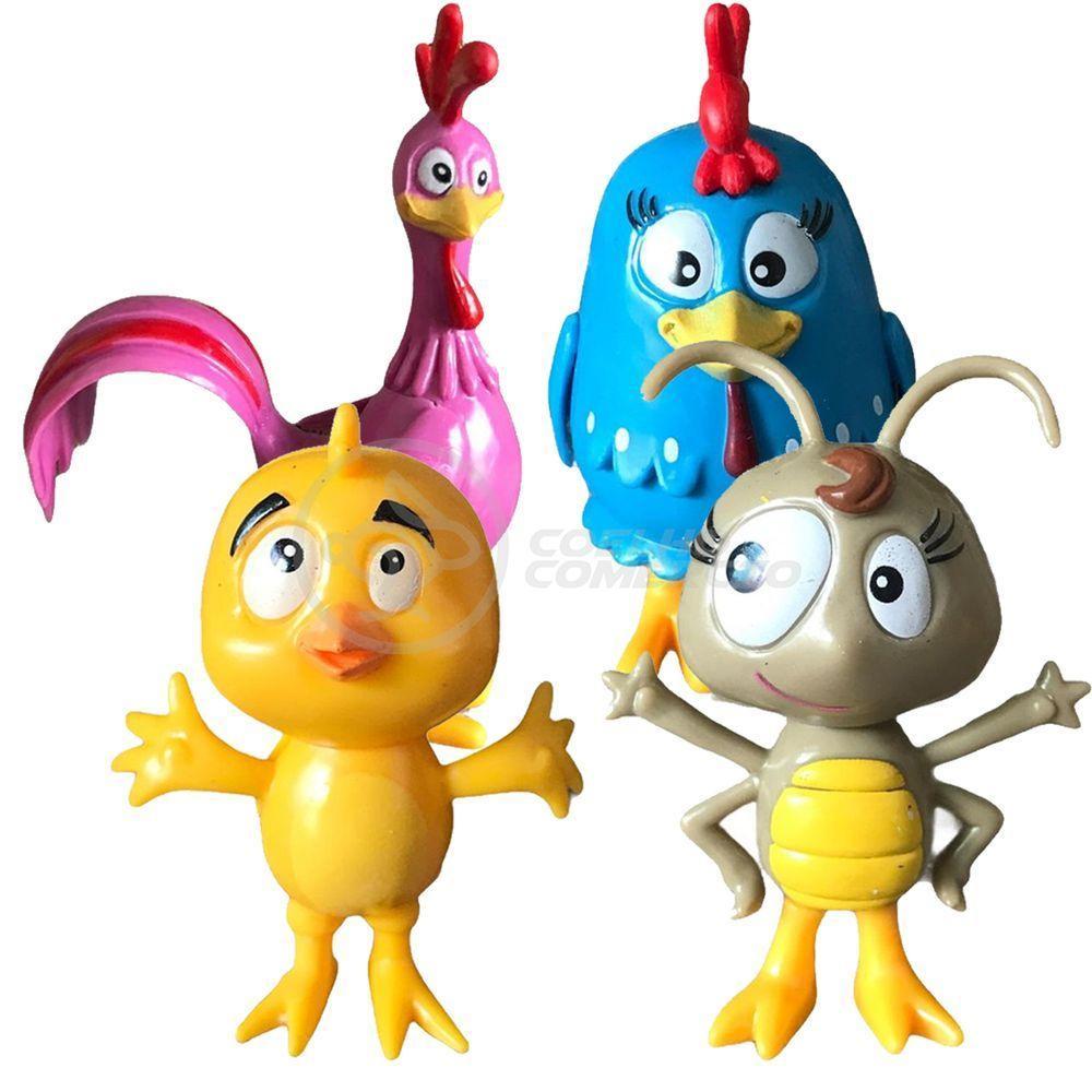Cartela 4 Bonecos Infantil Galinha Pintadinha E Sua Turma - 4