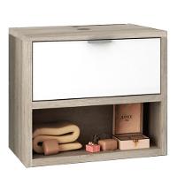 Balcão Gabinete Para Banheiro 60cm Com 1 Gaveta Malta Branco - 1
