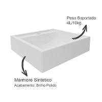 Gabinete Com Cuba Para Banheiro Bn3600x05 Amendoa Branco - 7