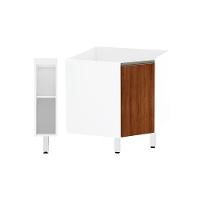 Gabinete Para Banheiro Suprema Branco Com Nogueira - 7