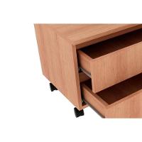 Gabinete de Banheiro BN3603 2 Gavetas c/ Rodízio cor Branco - Tecno Mobili