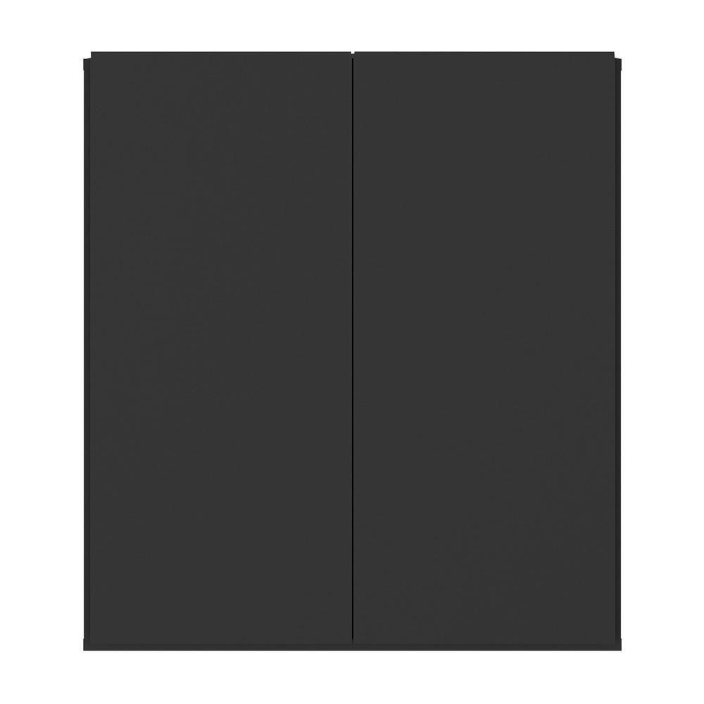 Balcão Multiuso Organizador Para Banheiro 2 Portas 63cm Multimóveis Mp5038 Preto Preto - 5