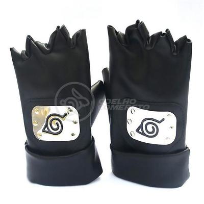 Luvas De Couro Kakashi Hatake Sensei Ninja Copia Naruto Nº17