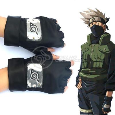 Luvas De Couro Kakashi Hatake Sensei Ninja Copia Naruto Nº4
